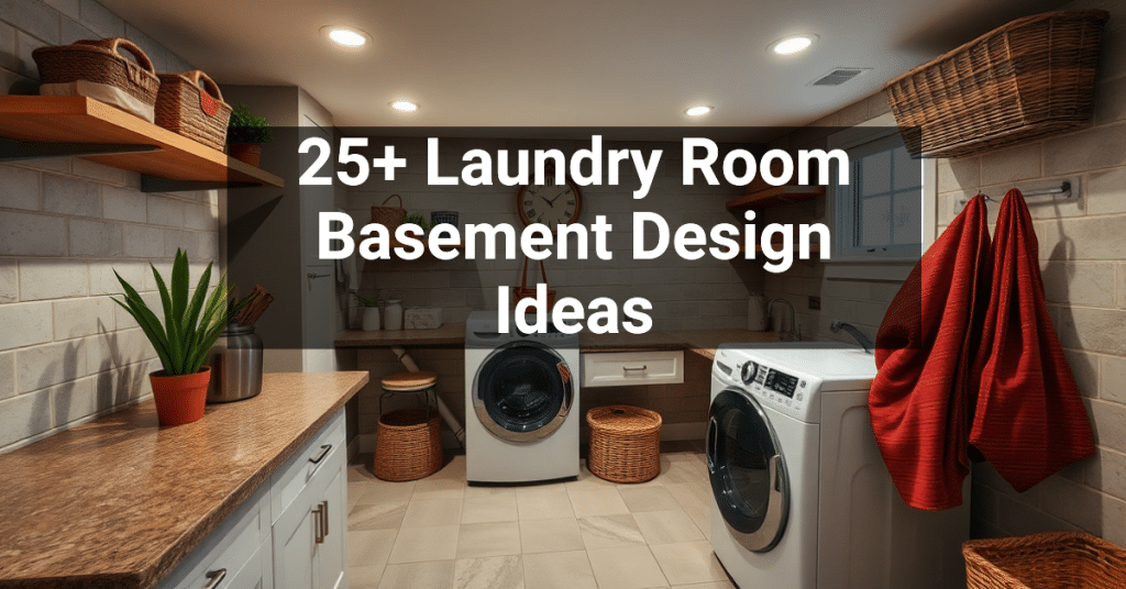 25+ Laundry Room Basement Design Ideas