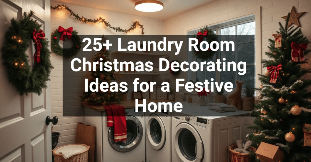 25+ Laundry Room Christmas Decorating Ideas for a Festive Home