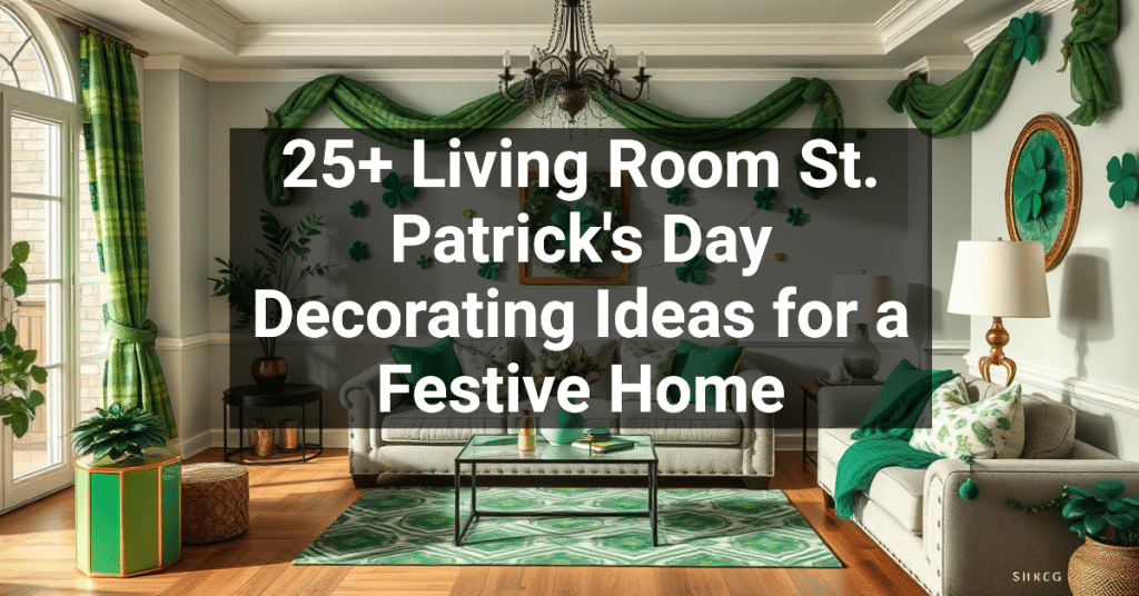 25+ Living Room St. Patrick's Day Decorating Ideas for a Festive Home