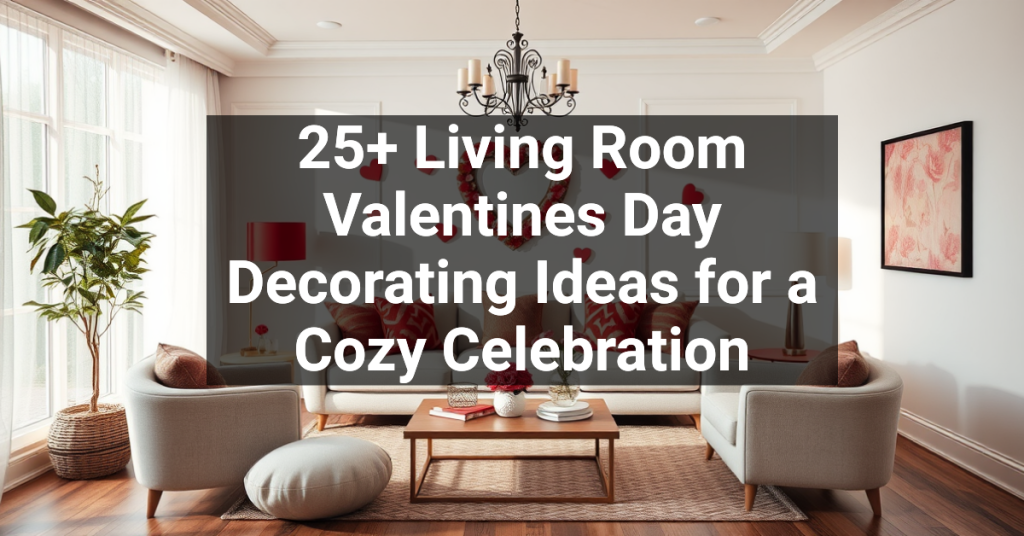 25+ Living Room Valentines Day Decorating Ideas for a Cozy Celebration