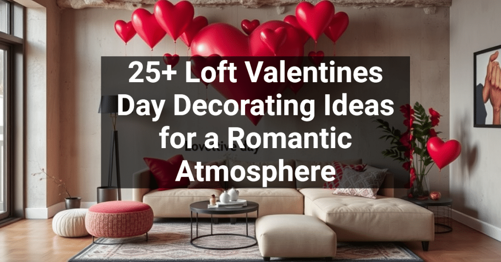 25+ Loft Valentines Day Decorating Ideas for a Romantic Atmosphere