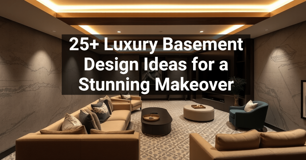 25+ Luxury Basement Design Ideas for a Stunning Makeover