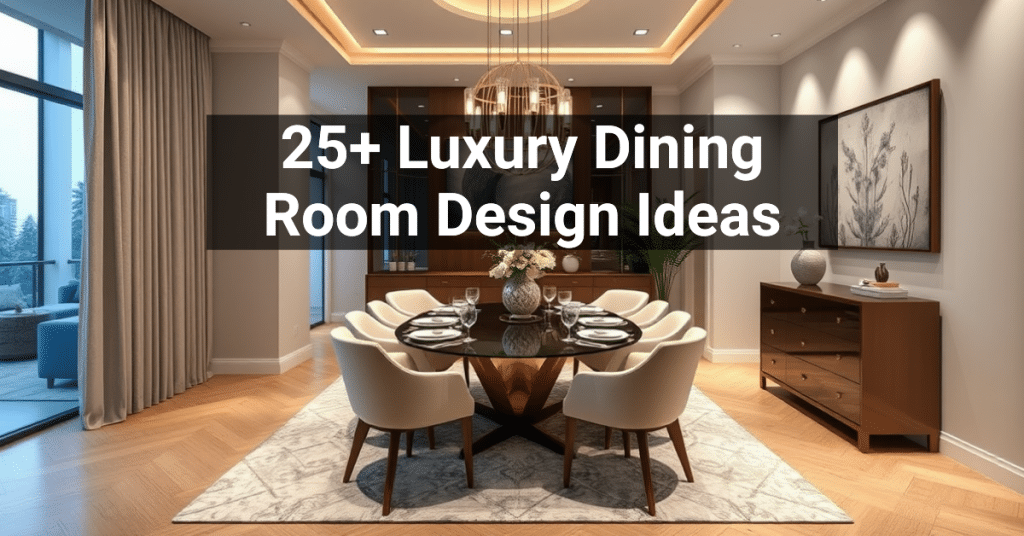 25+ Luxury Dining Room Design Ideas