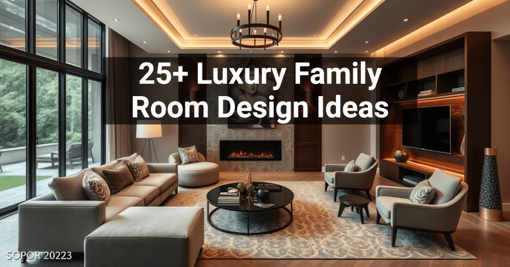 25+ Luxury Family Room Design Ideas