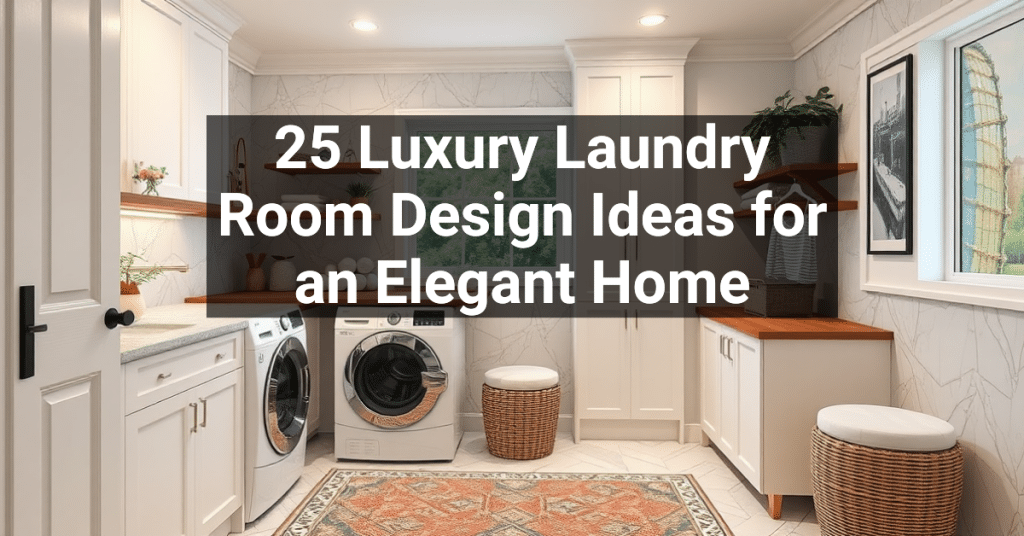 25 Luxury Laundry Room Design Ideas for an Elegant Home