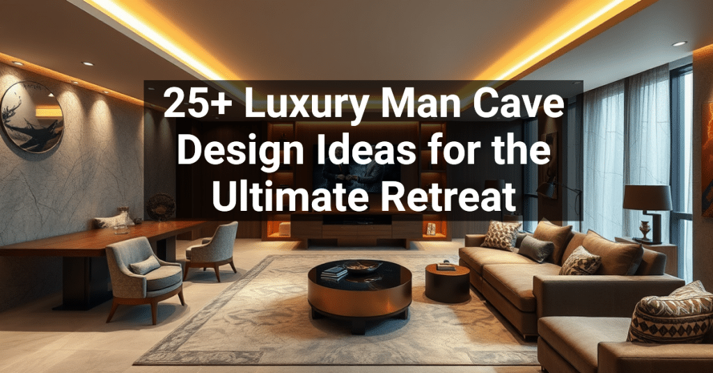 25+ Luxury Man Cave Design Ideas for the Ultimate Retreat