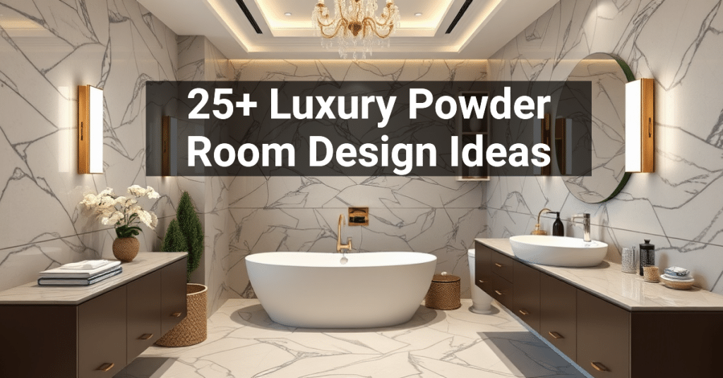 25+ Luxury Powder Room Design Ideas