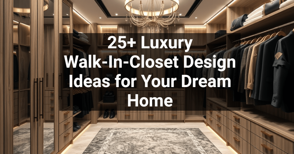 25+ Luxury Walk-In-Closet Design Ideas for Your Dream Home