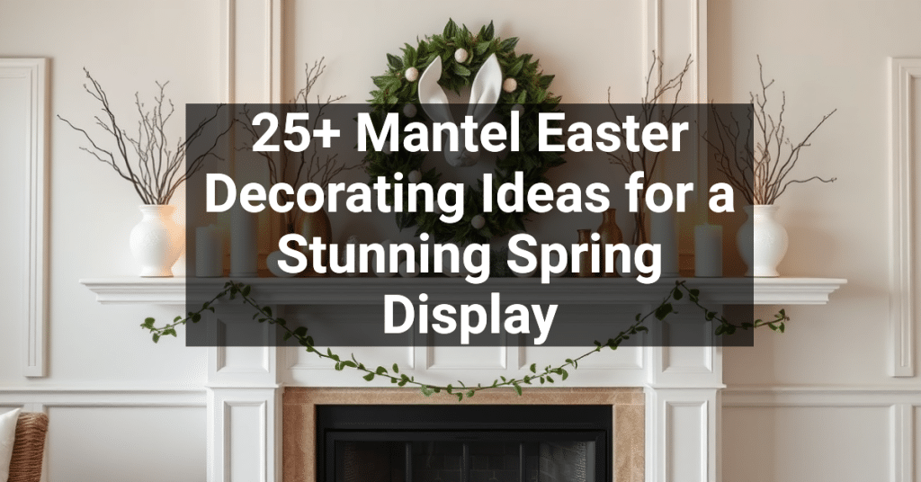 25+ Mantel Easter Decorating Ideas for a Stunning Spring Display