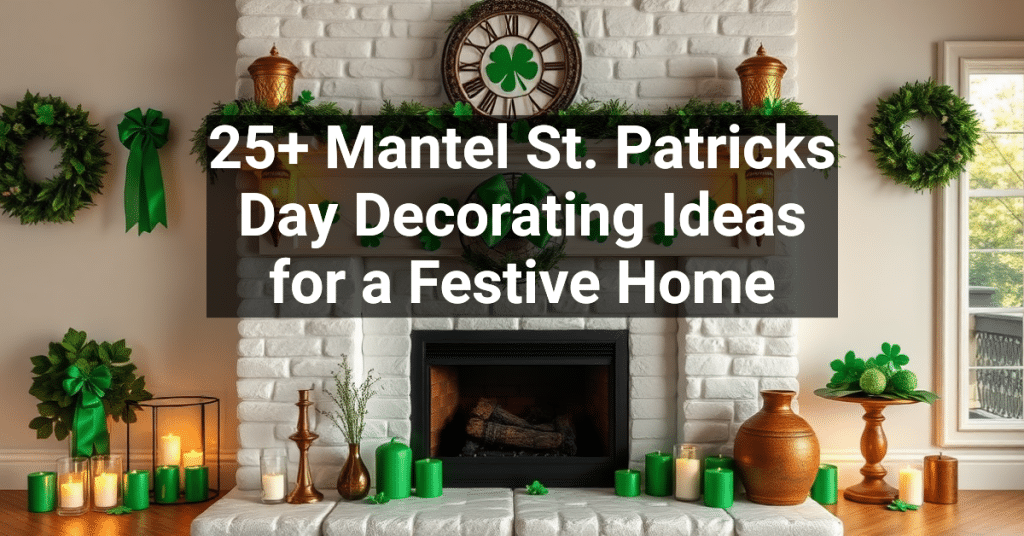 25+ Mantel St. Patricks Day Decorating Ideas for a Festive Home