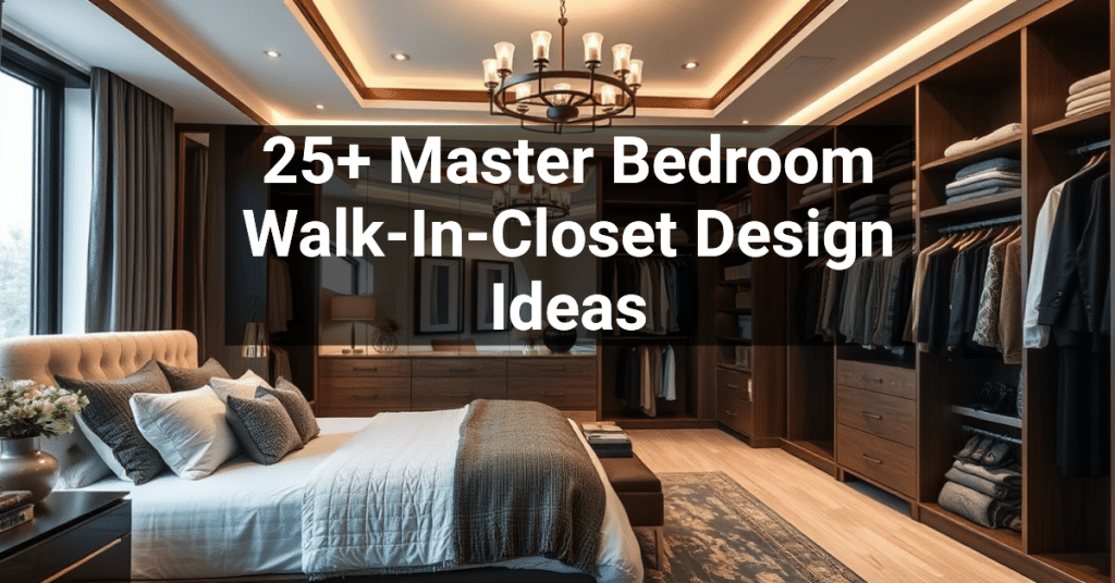 25+ Master Bedroom Walk-In-Closet Design Ideas