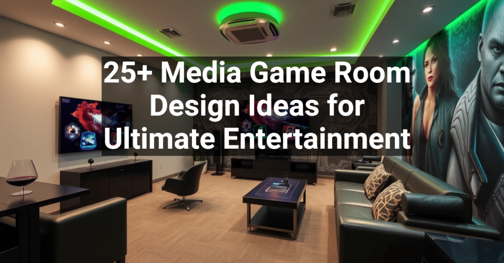 25+ Media Game Room Design Ideas for Ultimate Entertainment