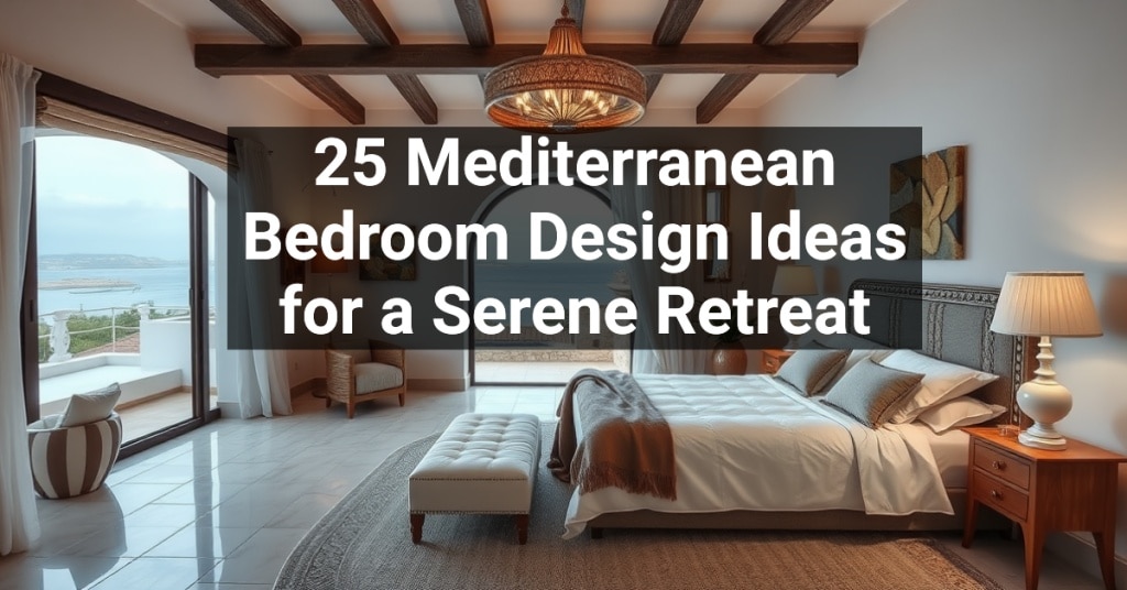 25 Mediterranean Bedroom Design Ideas for a Serene Retreat