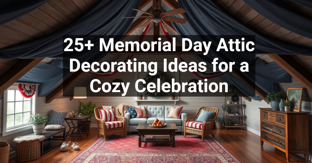 25+ Memorial Day Attic Decorating Ideas for a Cozy Celebration