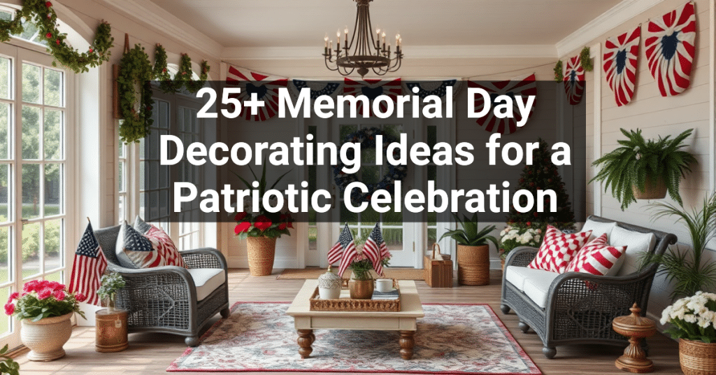 25+ Memorial Day Decorating Ideas for a Patriotic Celebration