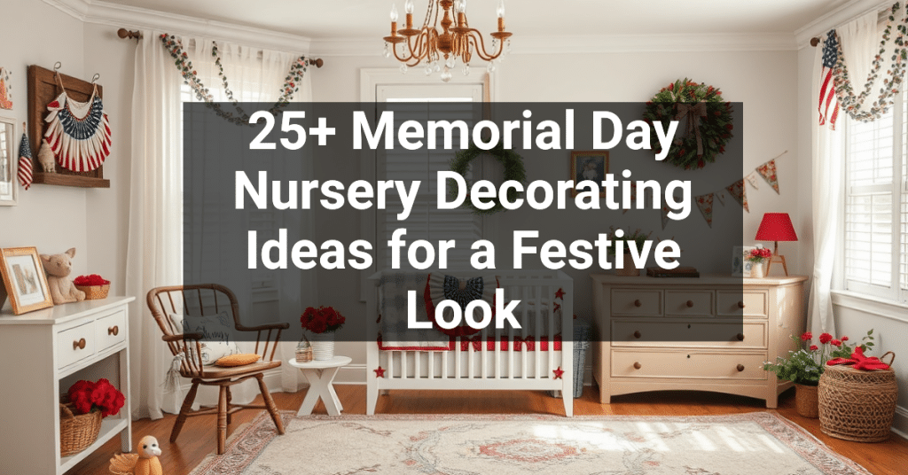 25+ Memorial Day Nursery Decorating Ideas for a Festive Look