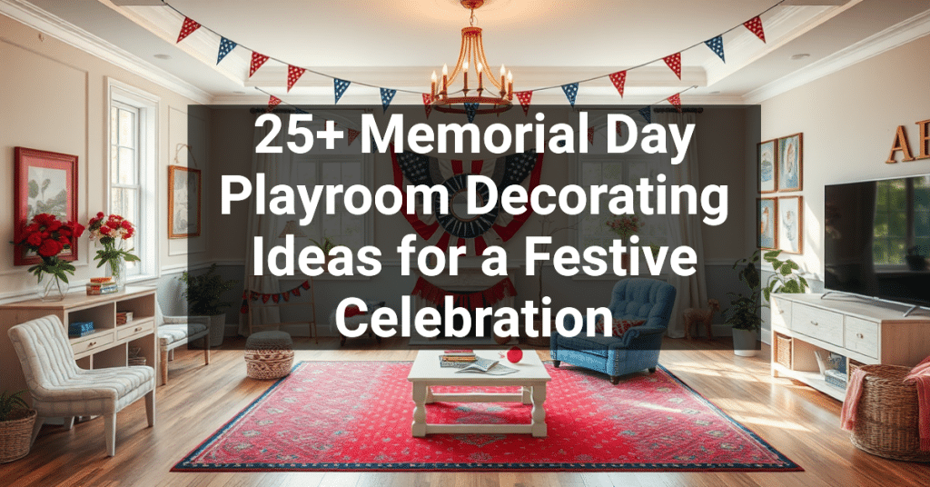 25+ Memorial Day Playroom Decorating Ideas for a Festive Celebration