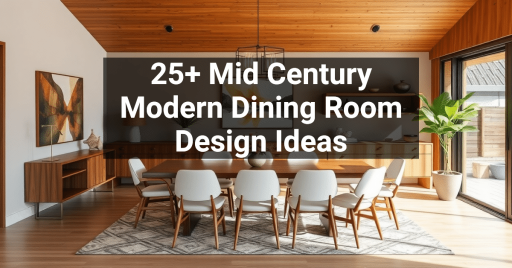 25+ Mid Century Modern Dining Room Design Ideas