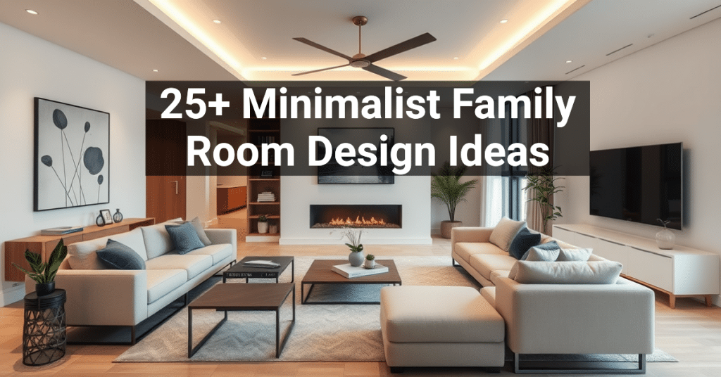 25+ Minimalist Family Room Design Ideas