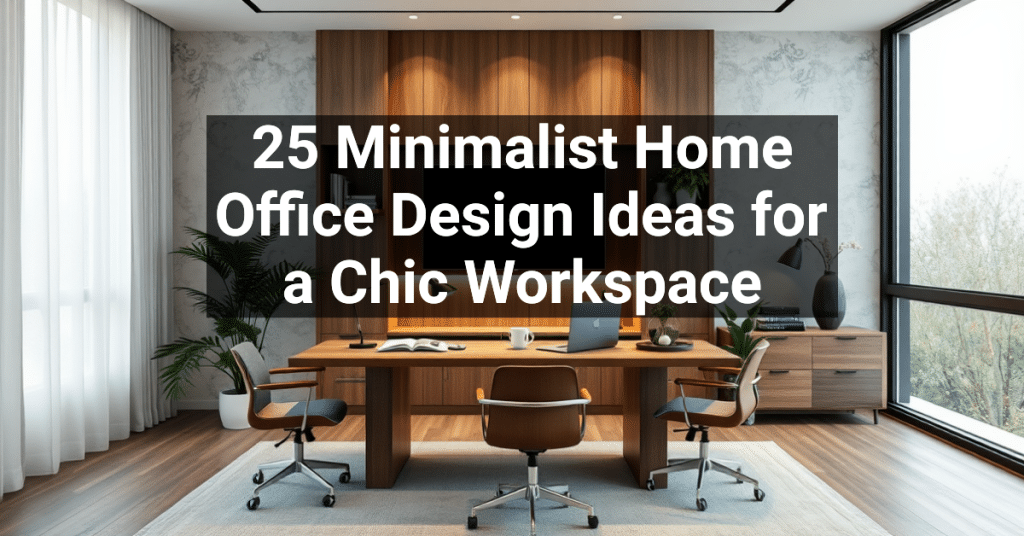 25 Minimalist Home Office Design Ideas for a Chic Workspace