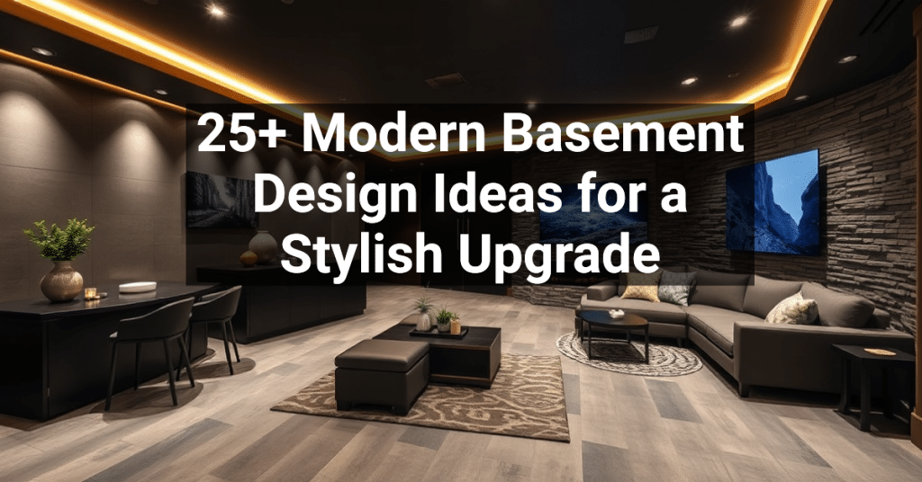 25+ Modern Basement Design Ideas for a Stylish Upgrade