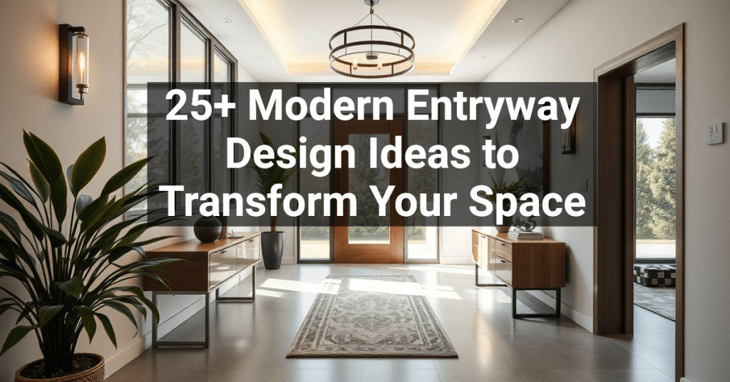 25+ Modern Entryway Design Ideas to Transform Your Space