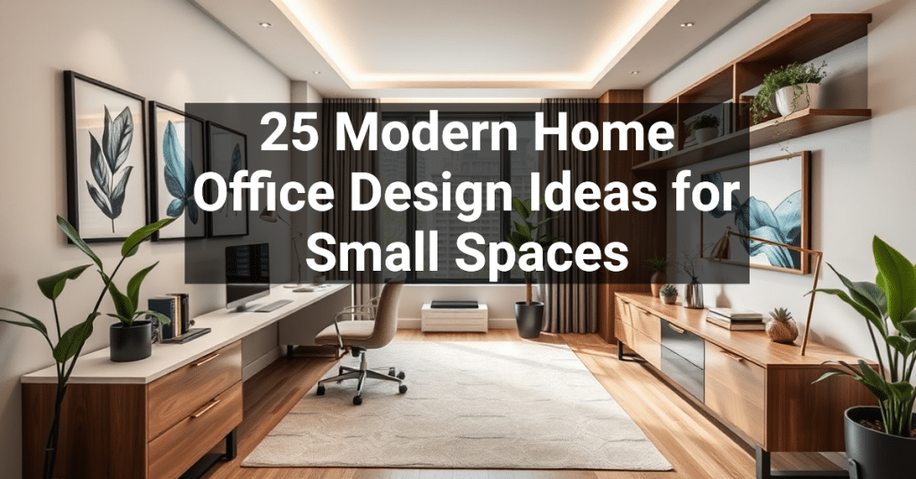 25 Modern Home Office Design Ideas for Small Spaces