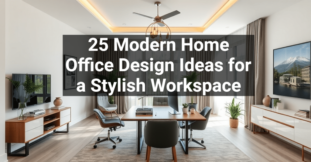 25 Modern Home Office Design Ideas for a Stylish Workspace