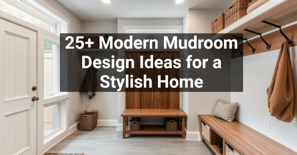 25+ Modern Mudroom Design Ideas for a Stylish Home