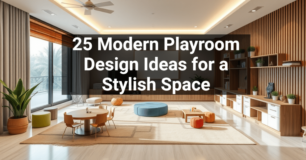 25 Modern Playroom Design Ideas for a Stylish Space