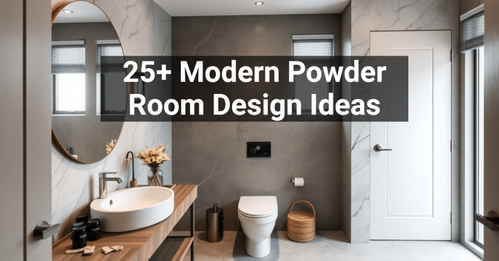 25+ Modern Powder Room Design Ideas