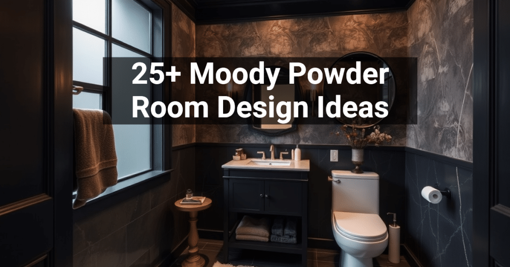 25+ Moody Powder Room Design Ideas