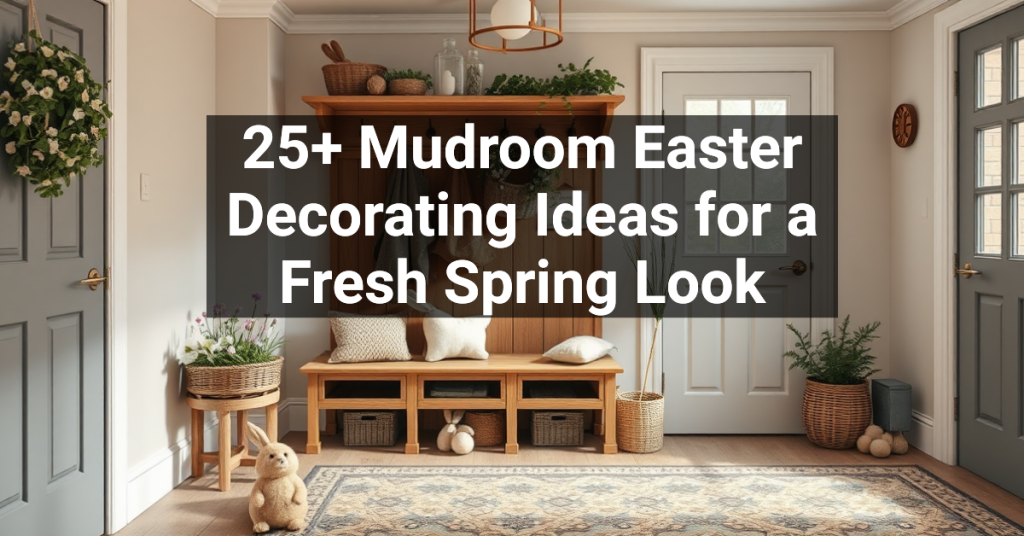 25+ Mudroom Easter Decorating Ideas for a Fresh Spring Look