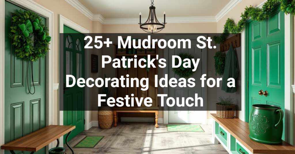 25+ Mudroom St. Patrick's Day Decorating Ideas for a Festive Touch