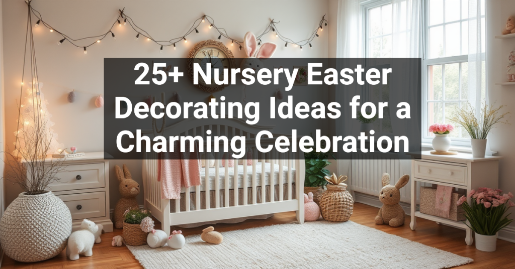 25+ Nursery Easter Decorating Ideas for a Charming Celebration