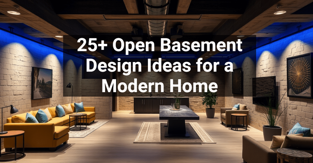 25+ Open Basement Design Ideas for a Modern Home