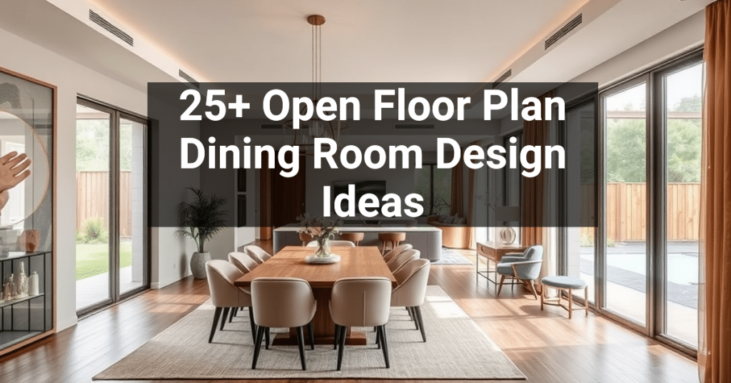 25+ Open Floor Plan Dining Room Design Ideas