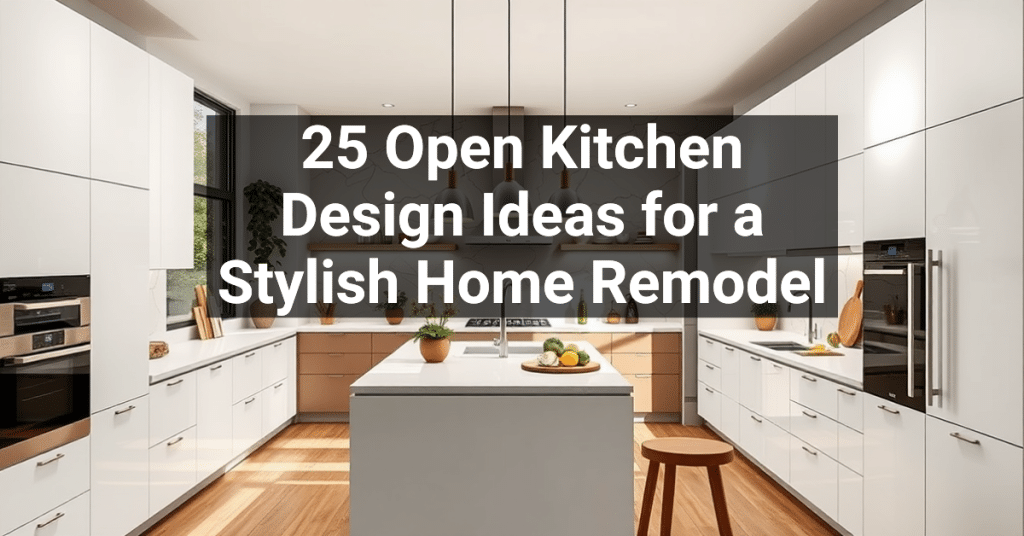 25 Open Kitchen Design Ideas for a Stylish Home Remodel