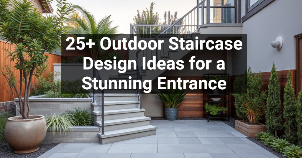 25+ Outdoor Staircase Design Ideas for a Stunning Entrance