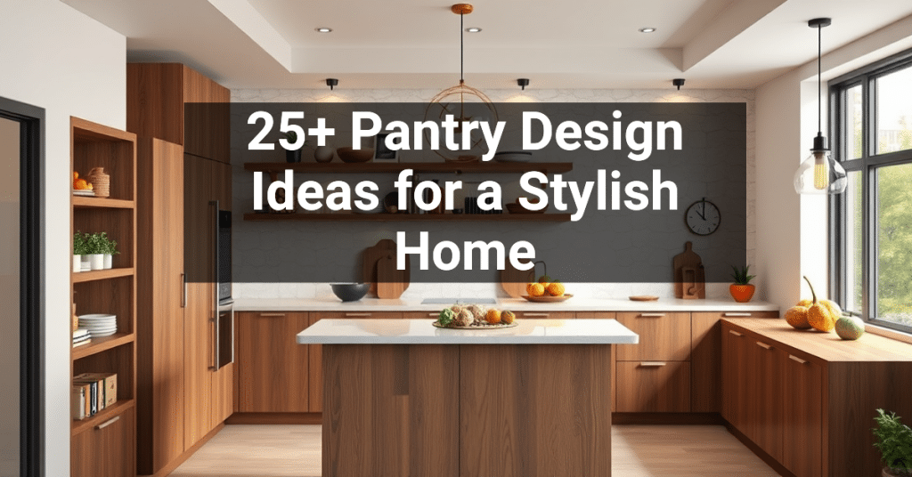 25+ Pantry Design Ideas for a Stylish Home