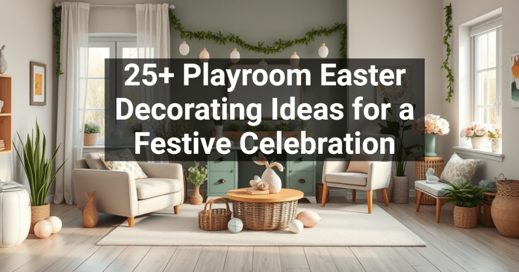 25+ Playroom Easter Decorating Ideas for a Festive Celebration