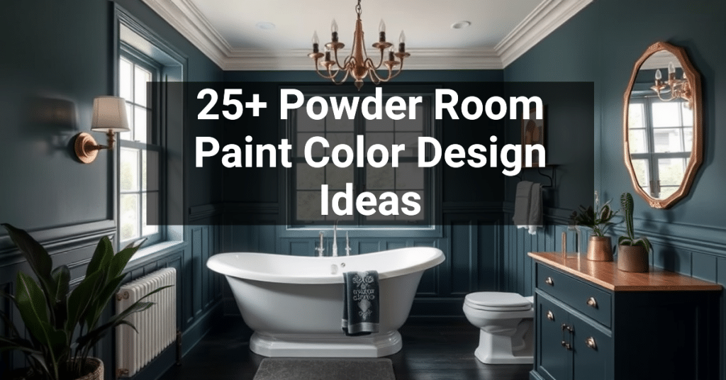 25+ Powder Room Paint Color Design Ideas