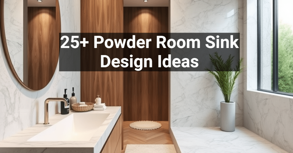 25+ Powder Room Sink Design Ideas