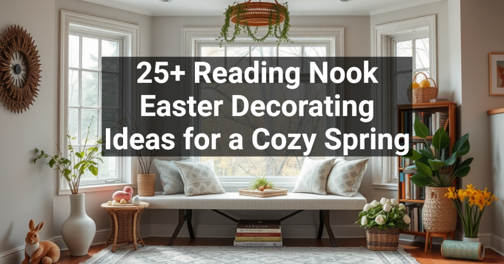 25+ Reading Nook Easter Decorating Ideas for a Cozy Spring