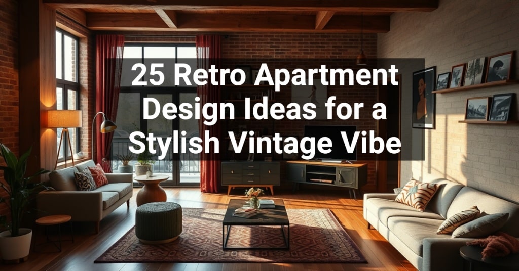 25 Retro Apartment Design Ideas for a Stylish Vintage Vibe