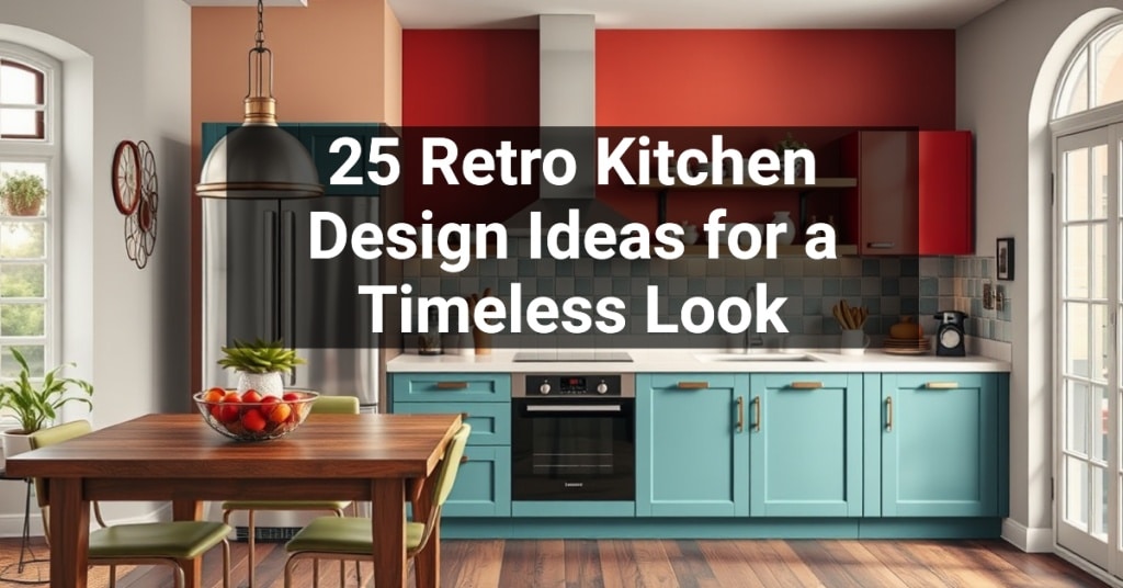 25 Retro Kitchen Design Ideas for a Timeless Look