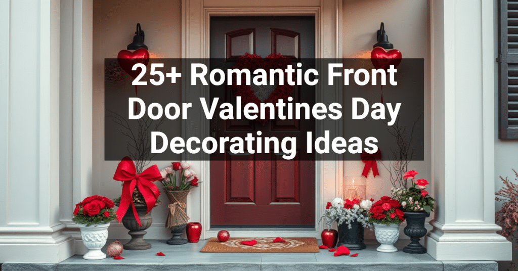 25+ Romantic Front Door Valentines Day Decorating Ideas