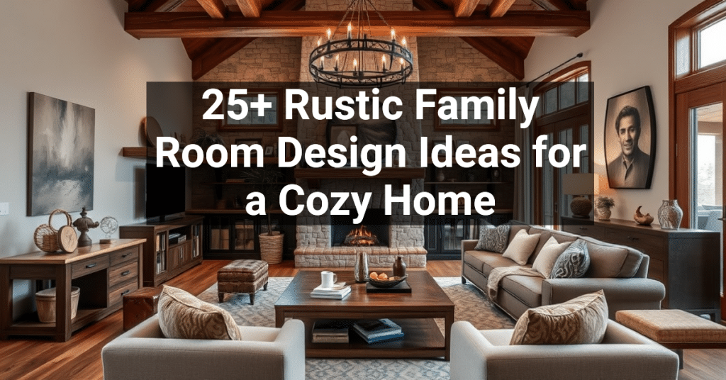 25+ Rustic Family Room Design Ideas for a Cozy Home