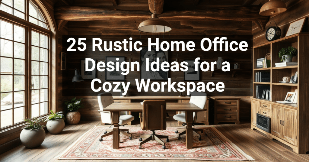 25 Rustic Home Office Design Ideas for a Cozy Workspace