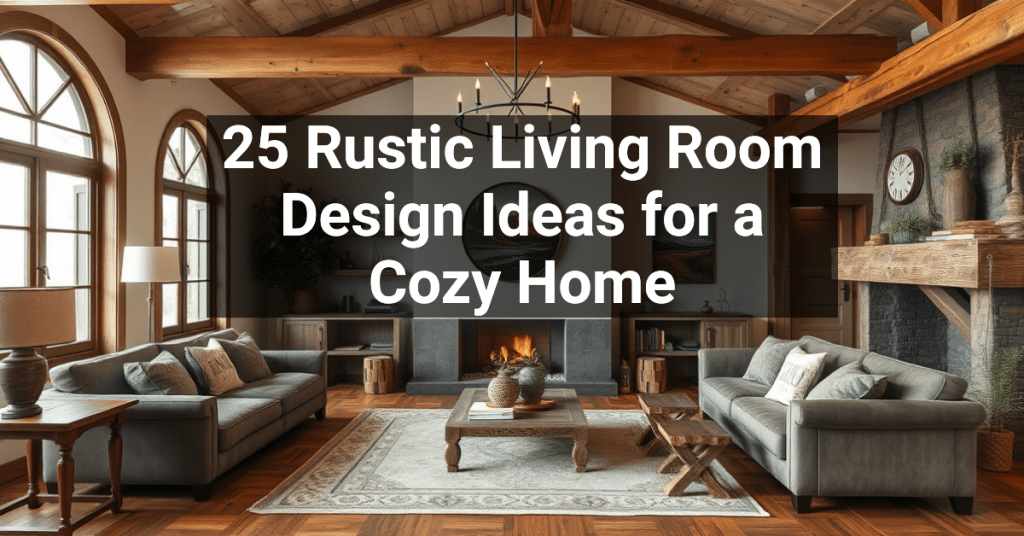 25 Rustic Living Room Design Ideas for a Cozy Home